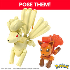 Mega Pokémon Vulpix Evolution Building Set | 145 Pieces, 2 Figures