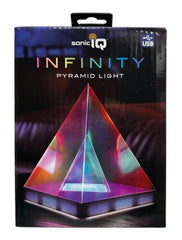 Sonic iQ Infinity Pyramid Light – Color-Shifting LED Accent Lamp