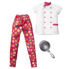 Barbie Chef Fashion Pack | Doll Outfit Set with Jacket, Pants & Sauté Pan
