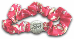 Kerusso Love Pink & White Scrunch Bracelet – Christian Faith Jewelry