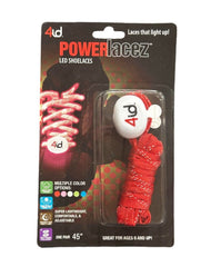 4ID Power Lacez LED Light-Up Shoelaces – Red