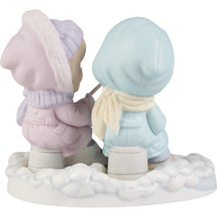 Precious Moments You're Quite A Catch Ice Fishing Couple Figurine