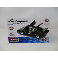Bburago Lamborghini Countach 1:24 Scale Model Kit – Matte Black