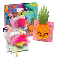 Craft-tastic Tropical String Art Kit — Flamingo & Pineapple Craft Set