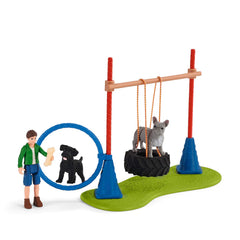 Schleich Farm World Puppy Agility Training 14-Piece Playset