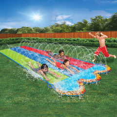 Banzai Triple Racer 16 Ft Water Slide with 3 Bodyboards