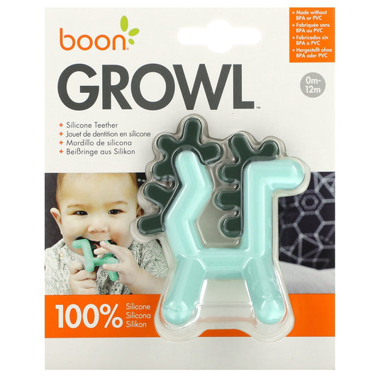 Boon Growl Silicone Dragon Teether for Babies 0–12 Months