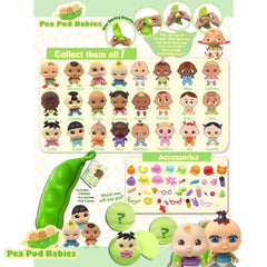 Pea Pod Babies Little Travel Set – 2 Mini Collectible Dolls