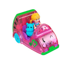 Polly Pocket Pollyville Mini Vehicle with Micro Doll & Pet