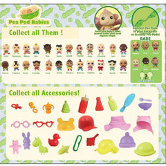 Pea Pod Babies Little Travel Set – 2 Mini Collectible Dolls