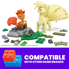 Mega Pokémon Vulpix Evolution Building Set | 145 Pieces, 2 Figures