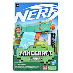 Nerf MicroShots Minecraft Guardian Mini Blaster with 2 Elite Darts