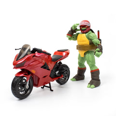 The Loyal Subjects TMNT BST AXN IDW Raphael Figure with Candy Coat Bike
