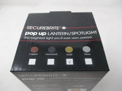 Securebrite Pop-Up COB Lantern & Spotlight – 323 Lumens, Gold