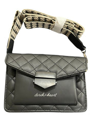 Derek Heart Flap Handbag with Adjustable Shoulder Strap