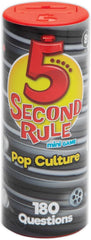 5 Second Rule Pop Culture Edition Mini Card Game by PlayMonster