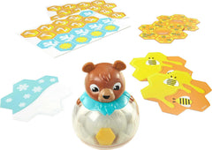 Mattel Games Buzzy Bear Cooperative Kids Game for 2 to 4 Players 3 Years Old & Up with 3 Levels of Play
