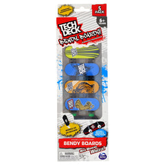 Tech Deck Bendy Boards 5-Piece Fingerboard Set with Working Wheels