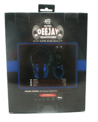 Sakar Ultra DeeJay DJ Headphones – Blue & Black