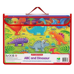 The Learning Journey Lift & Learn ABC + Dinosaur Puzzle 2-Pack