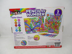 Cra-Z-Art Pencil By Number Butterfly Posters Art Kit