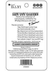 LaurDIY Mini Layered Necklace Kit – Purple DIY Jewelry Set