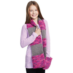 Make It Real Cozy Hands Kids Scarf Knitting Loom Craft Kit