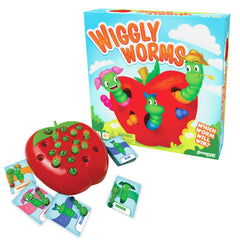 Pressman Wiggly Worms – Color Matching Memory Game for Kids