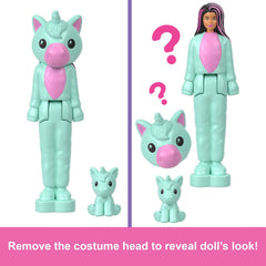 Barbie Mini BarbieLand Cutie Reveal Doll & Pet – Color Dream Series