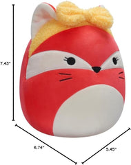 Squishmallows Fifi the Pink Fox 7.5-Inch Plush with Yellow Headband