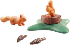 PLAYMOBIL Wonderful Planet Squirrels Collectible Playset with Learning Card