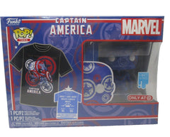 Funko Pop Tees Marvel Captain America Art Series Boxed Set XL