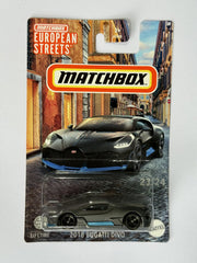 Matchbox 2018 Bugatti Divo | Metalflake Matte Dark Grey Die-Cast