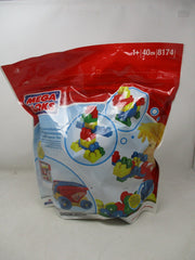 Mega Bloks 40-Piece Building Blocks Bag Set for Toddlers