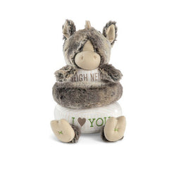 DEMDACO Neigh Neigh Horse Stackable Rings Plush, 9 Inch