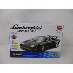 Bburago Lamborghini Countach 1:24 Scale Model Kit – Matte Black