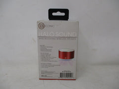 B Iconic Halo Wireless Speaker – Bass Boosting Bluetooth Sound in Red