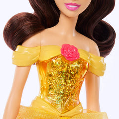 Mattel Disney Princess Belle Fashion Doll with Tiara & Styling Hair