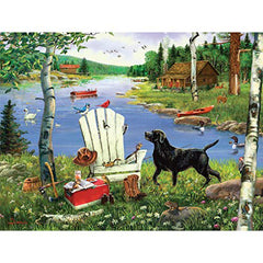 KI Puzzles Time for A Lil' Fishing 550 Piece