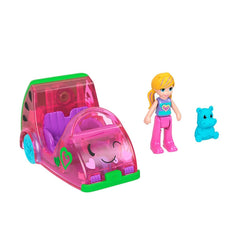 Polly Pocket Pollyville Mini Vehicle with Micro Doll & Pet