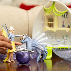 Schleich bayala Fairy Vet Blossom 14-Piece Fantasy Playset