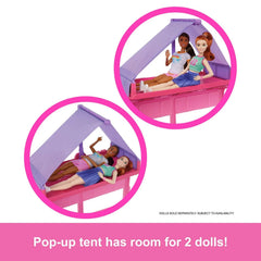 Barbie Dream Camper Playset with Roof Tent & 60+ Accessories