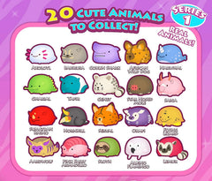 Micro Zoo Mini Plush Blind Box 5-Pack – Collectible Zoo Animals