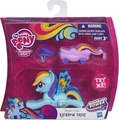 Hasbro My Little Pony Zoom N Go Rainbow Dash Figure with Cart