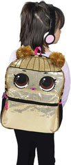 LOL Surprise Queen Bee 16-Inch Gold Sequin Backpack