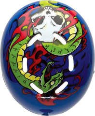 Bell Toddler Maniac Bike Helmet – Blue Snake Flames