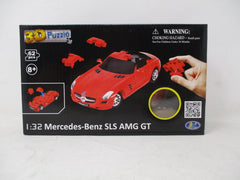 Happy Well Mercedes-Benz SLS AMG GT 3D Puzzle – Solid Red 1:32
