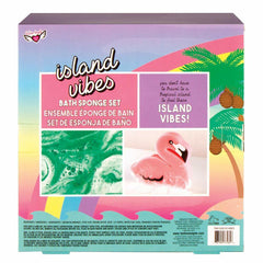 Fashion Angels Flamingo Vibes Bath Set with Sponge & Coconut Bath Bomb