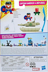 Hasbro Marvel Stunt Squad Captain America vs. Red Skull Playset