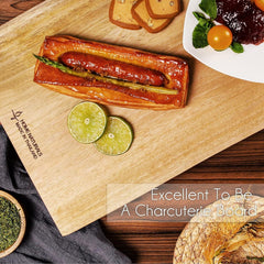 Talent Mango Wood Cutting Board with Live Edge, 15.6" x 9.8"